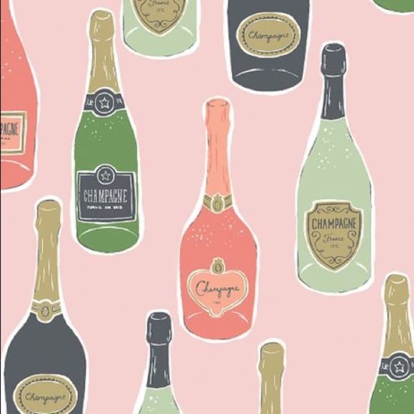 Munki Munki Champagne Bottles Flannel PJ Top - Picture 2 of 8